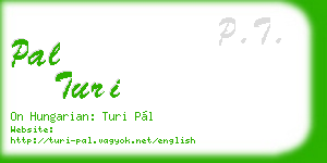 pal turi business card